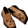 Split Toe Acc Loafers (Brown)