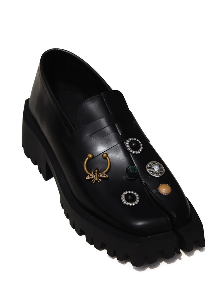 Split Toe Acc Loafers (Black)