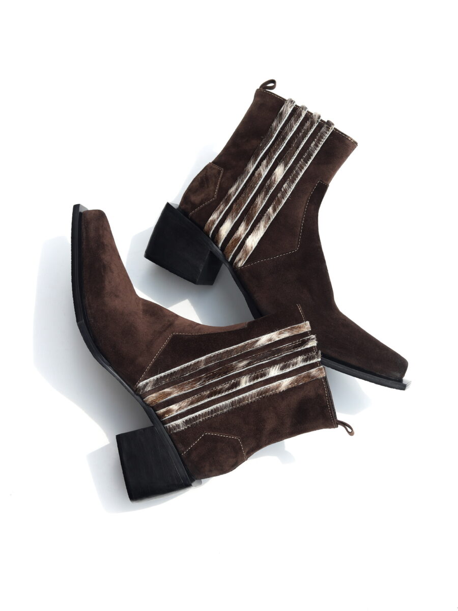 Stripes (Brown Suede)