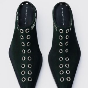 Solace Eyelet Mule (Pointed)
