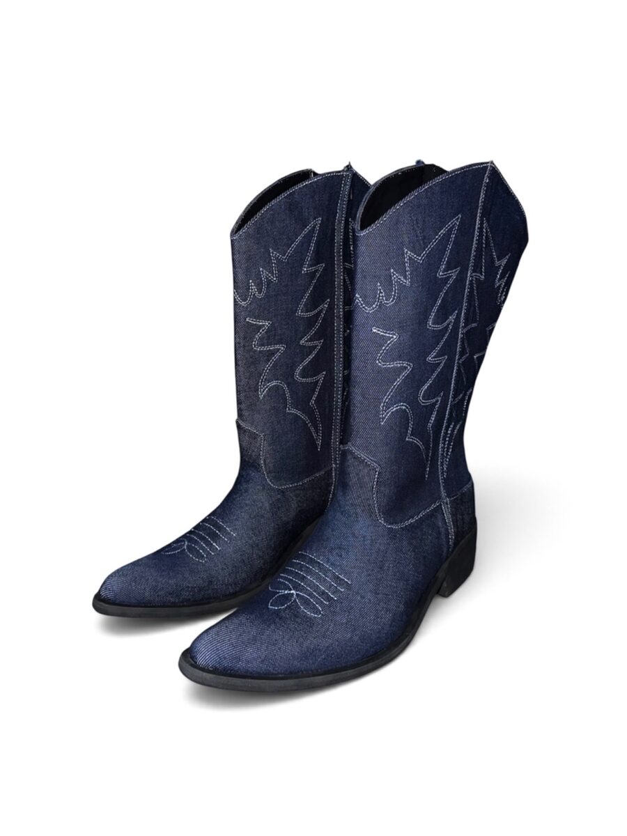 Ike Cowboy Boot (Denim)