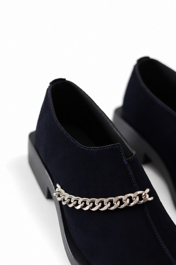 Blue Chain Loafers