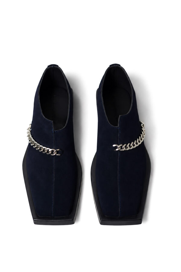 Blue Chain Loafers